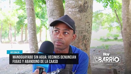 Manoguayabo sin agua vecinos denuncian fugas y abandono de la Caasd