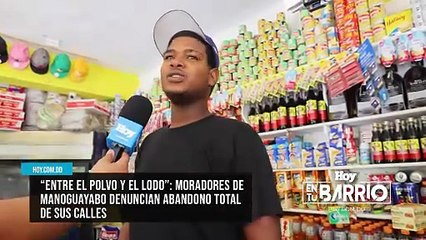 Moradores de Manoguayabo denuncian abandono total de sus calles