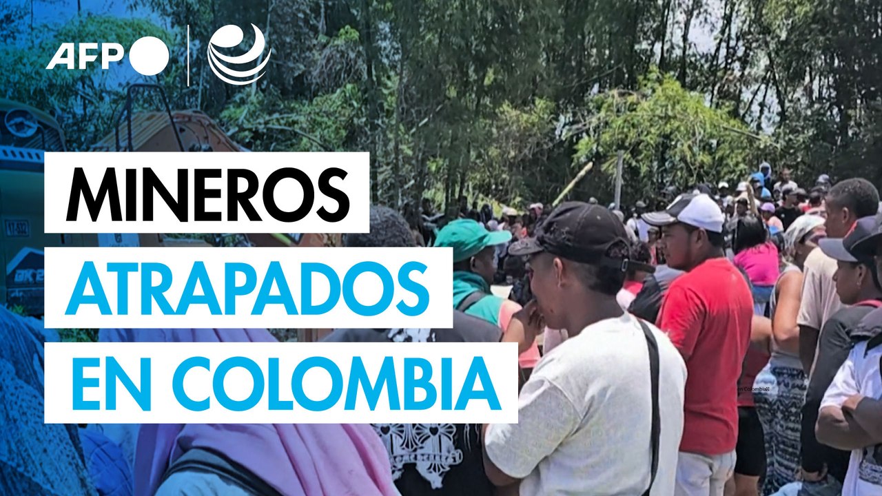 Siete mineros quedan atrapados en socavón ilegal en Colombia