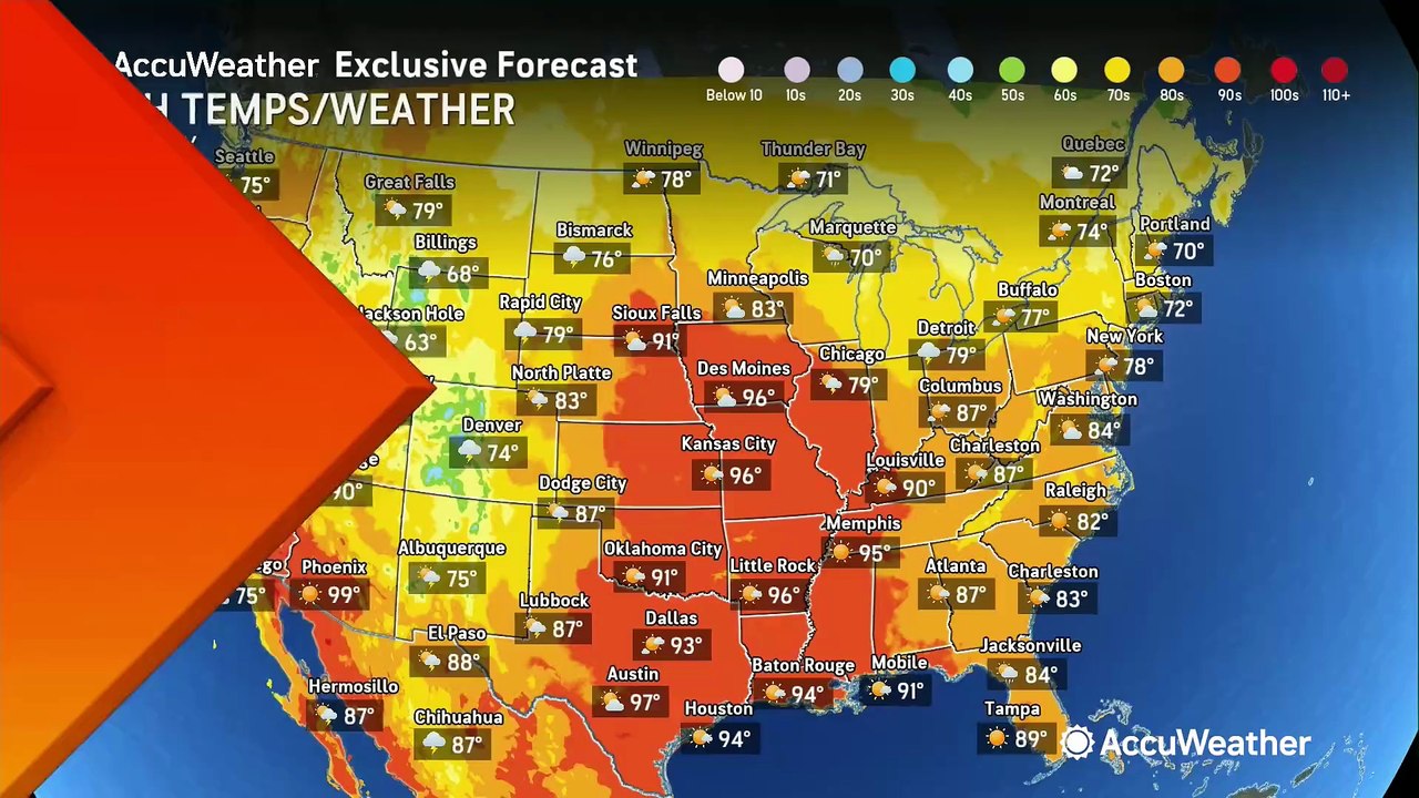 Strong storms popping up from Colorado to the Dakotas