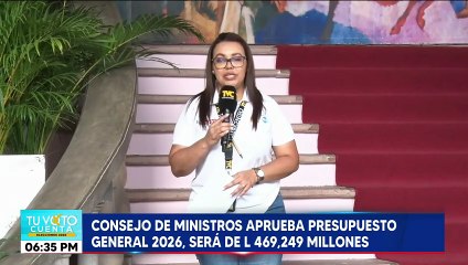 Presupuesto para 2026 incrementa L. 38 mil 341 millones, es decir, un 8.2% en comparación a 2025