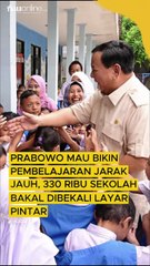 Prabowo Mau Bikin Pembelajaran Jarak Jauh, 330 Ribu Sekolah Bakal Dibekali Layar Pintar