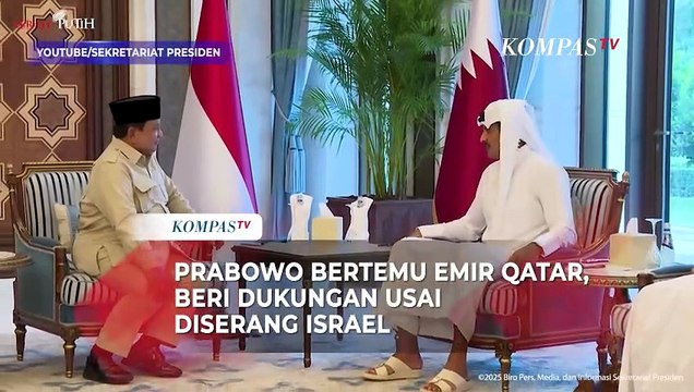 Prabowo Bertemu Emir Qatar, Beri Dukungan Langsung untuk Doha usai Diserang Israel