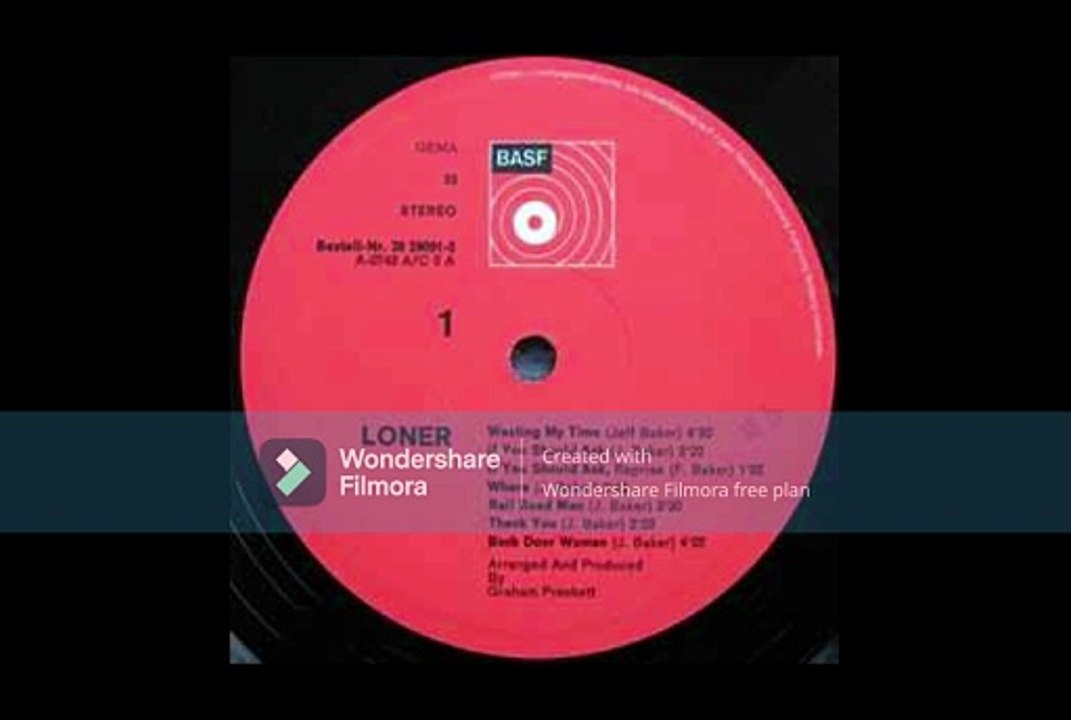 Jeff Baker  – Loner ; 	Psychedelic Rock, Folk Rock, Prog Rock