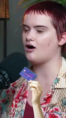 Girl With Blue Maxes Out Her Credit Card