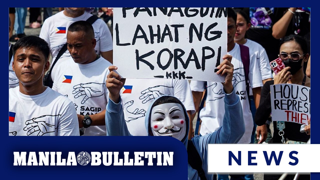 Progressive orgs protest over corruption in flood control projects along EDSA