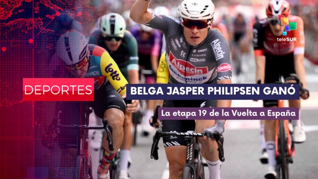 Jasper Philipsen se adjudica la victoria en la 19ª etapa Vuelta a España DEPORTES EDICIÓN CENTRAL 12-09-2025