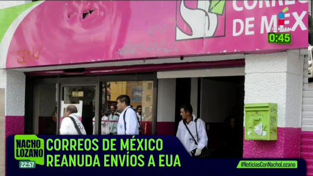 Correos de México reactivó hoy el envío de cartas y documentos sin valor comercial a EUA
