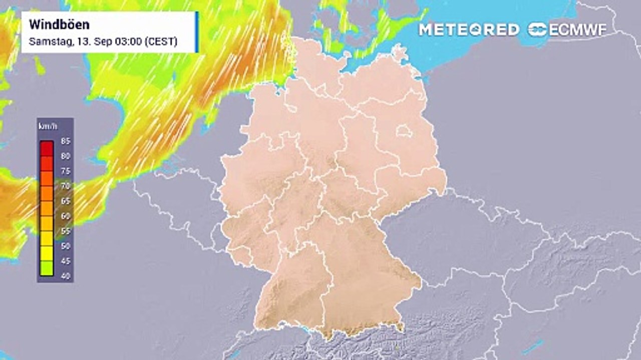 Immer wieder Sturmböen über Deutschland! Vollherbstwetter!