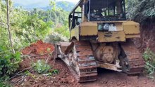 Extending the Road Body, Bulldozer D6R XL is Working to Create a New Road