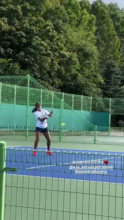 Emma practicing in Seoul 13th September
