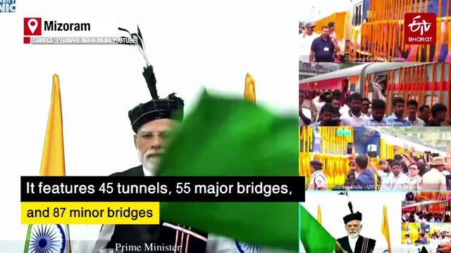 'Northeast Becoming Growth Engine Of India': PM Modi Inaugurates Mizoram's First Rail Line, Launches New Rajdhani Express