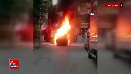 Eskişehir'de dört yıllık birikimi ile aldığı 1 defa kullandığı aracı 30 dakikada yandı