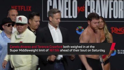 Crawford and Canelo ready to rumble after weigh-in