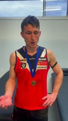 Skipton premiership coach Mitch Walsh after CHFL grand final win