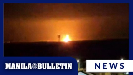 Explosions seen over the skyline of the Gaza Strip in early hours