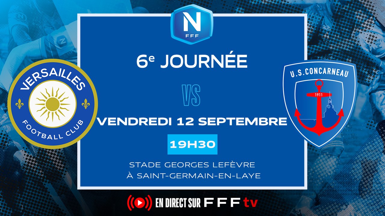 J6 I FC Versailles - US Concarneau (4-0) I National FFF 2025-2026