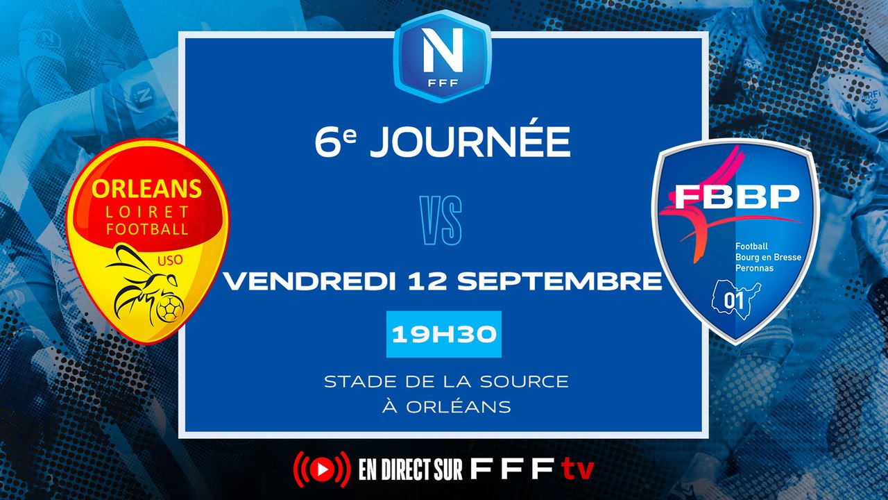 J6 I US Orléans - FBBP01 (1-0) I National FFF 2025-2026