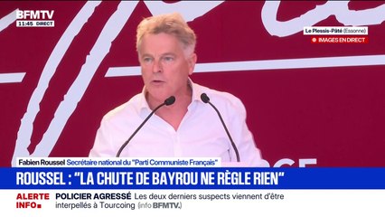Mouvement du 10 septembre: "C'est vous qui provoquez le désordre, on ne veut plus de vous monsieur Retailleau", déclare Fabien Roussel (PCF)