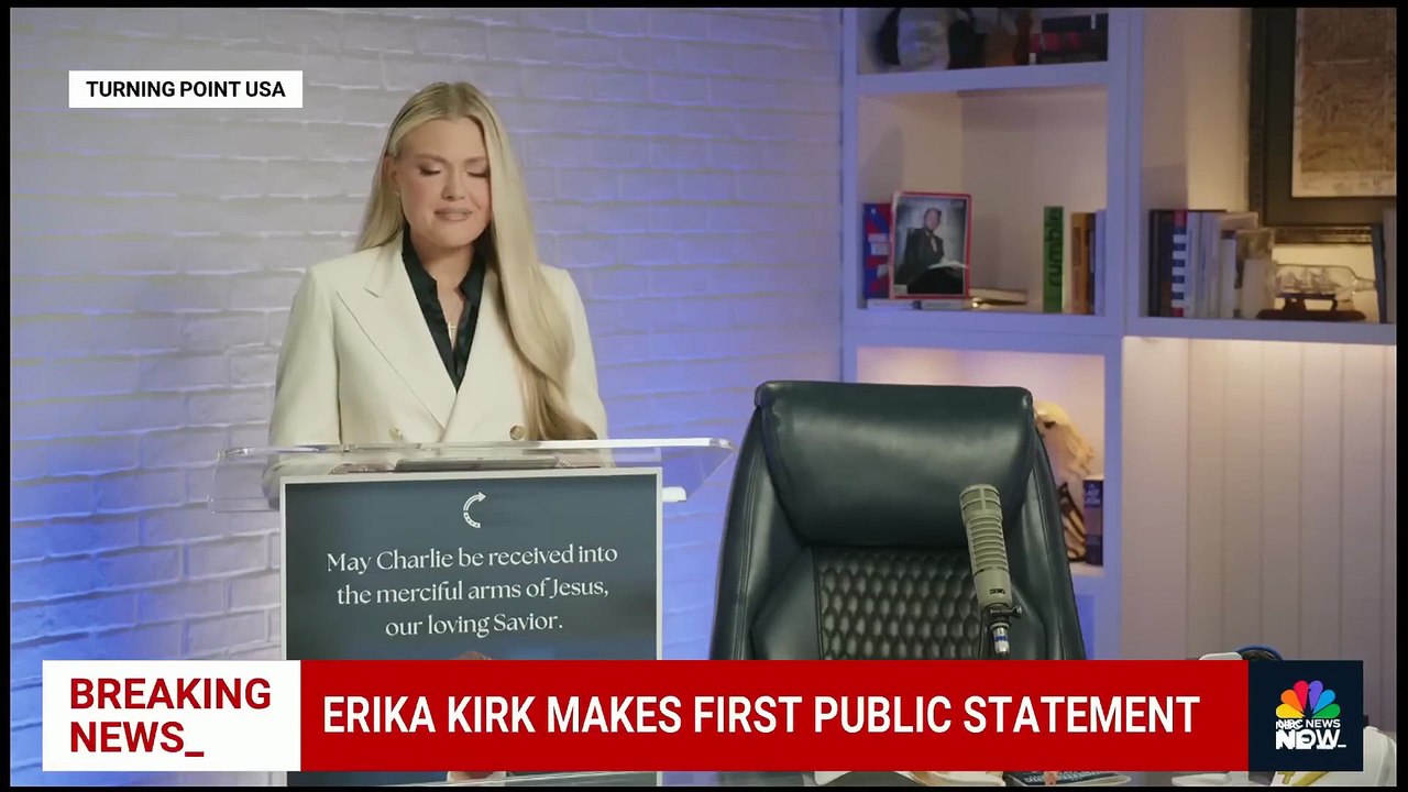 Regardez la première prise de parole de la veuve de Charlie Kirk, très émue, qui met en garde : "Vous n’avez aucune idée du feu que vous avez allumé"