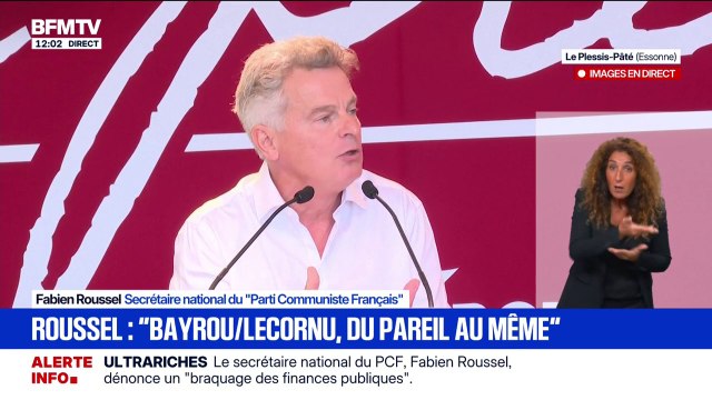 Sébastien Lecornu Premier ministre: S'il le faut, nous appuierons sur le bouton de la censure , prévient Fabien Roussel (PCF)