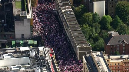 Huge crowds gather for Tommy Robinson’s London rally
