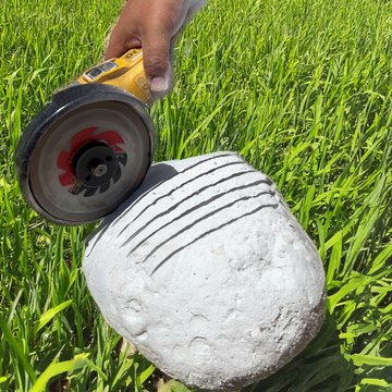Revolutionizing metal casting with this rock shaving technique #diy #craft #rock #fyp #metal