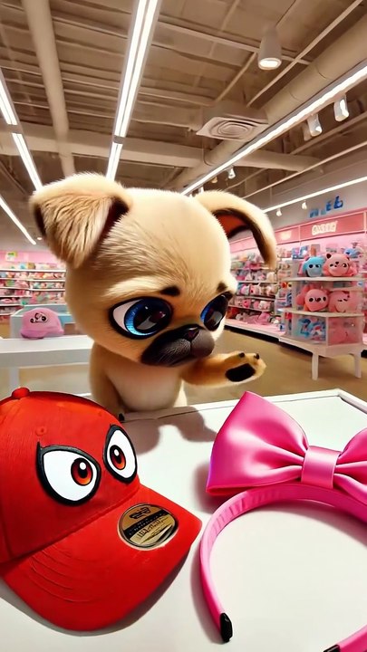 Spider Cap VS Bow? Did this Cute Cartoon Frenchie Buy the Wrong Hat? (Heartwarming Ending!) 🧢🎀