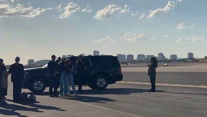 Charlie Kirk’s wife Erika posts video diary as his body is returned home
