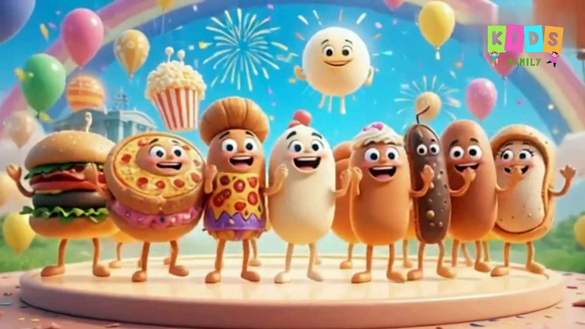 ⁣Yummy Foods Animation | Fun & Delicious Cartoon for Kids | #food #funnyvideo #animation