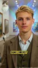 An artist doing an art on the canvas.