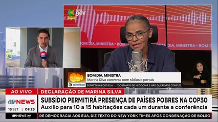Países pobres na COP30: Marina Silva tenta viabilizar subsídio