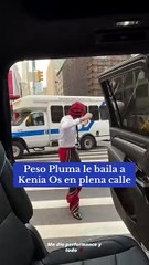 Peso Pluma baila en las calles