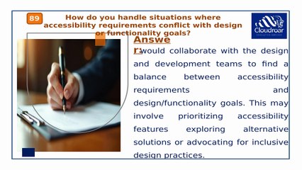 Top 10 Interview Questions for Accessibility Specialty Engineer Role to Ace Your Career | Part 10