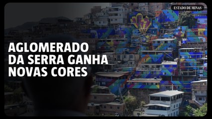 Mural busca valorização e resgate dos cursos d’água do Aglomerado da Serra