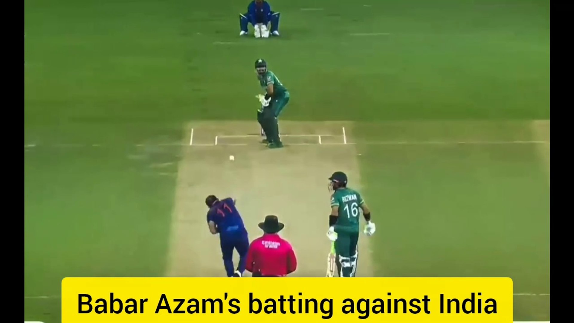 Babar Azam batting against in India
