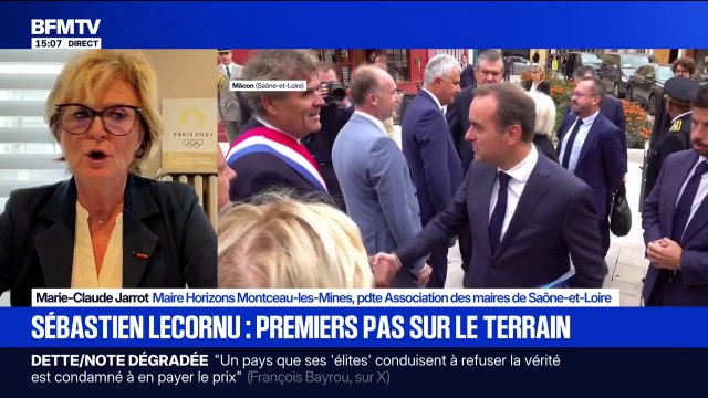 Il nous a parlé avec conviction et avec une franchise tout à fait palpable , raconte Marie-Claude Jarrot, maire Horizons de Montceau-les-Mines après la visite de Sébastien Lecornu