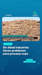 Sin diésel industrias tienen problemas para procesar soya
