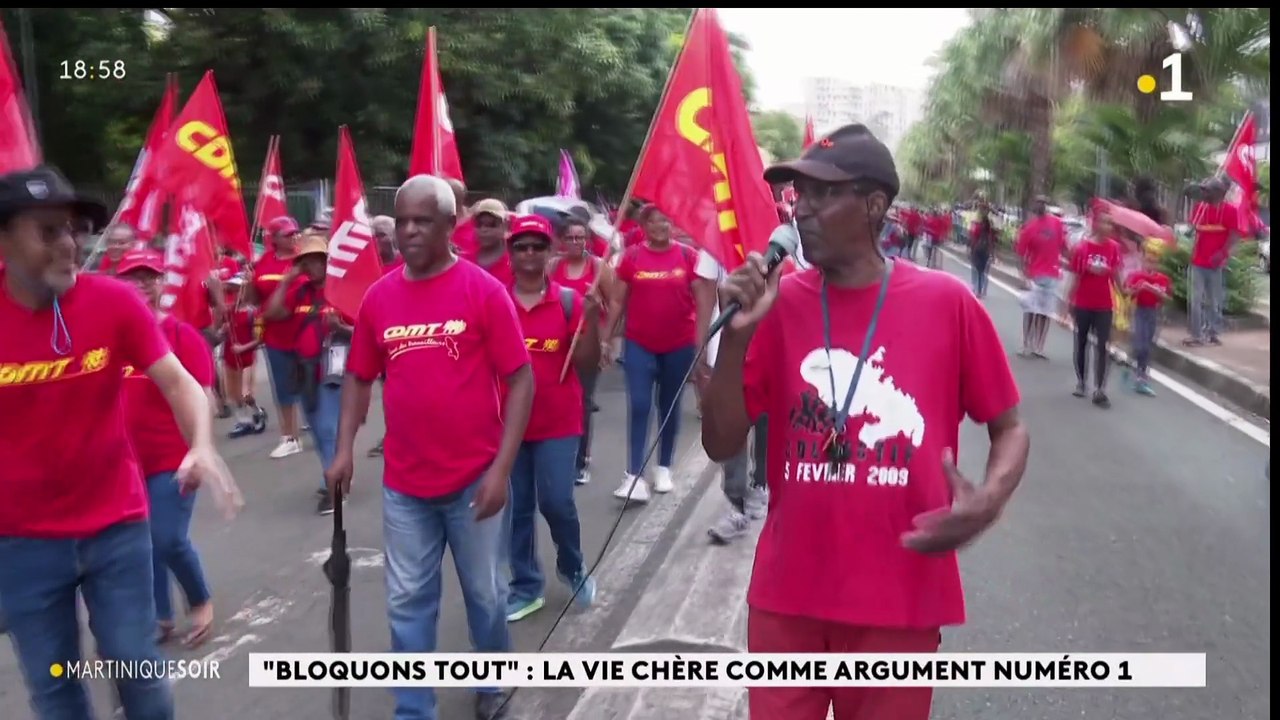 Contestations bloquons tout manifestations Martinique