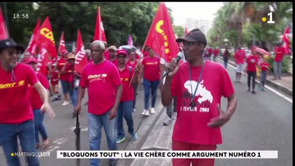 Contestations bloquons tout manifestations Martinique