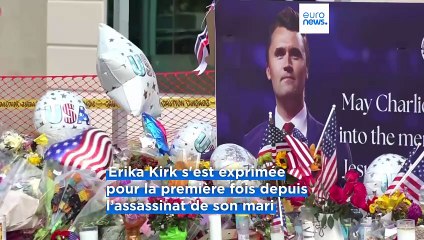 La veuve de Charlie Kirk promet de poursuivre la "mission" de son mari