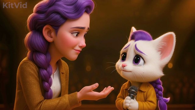 Poor Kitten Becomes Viral Singer with Rumi from K-Pop Demon Hunters! 😸🎤