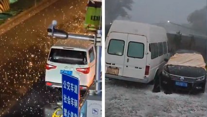 China: Granizo mortal y las tormentas extremas han generado caos y destrucción en ciudad