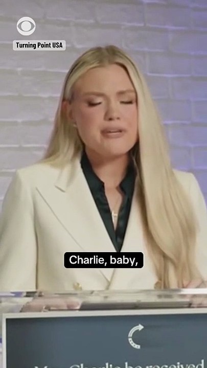 Erika Kirk, wife of Charlie Kirk, gave her first public remarks since his tragic death