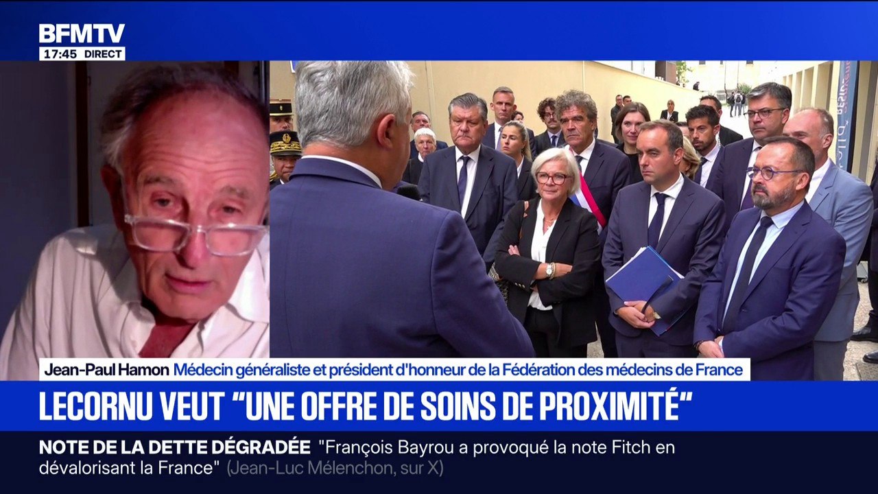 Réseau "France santé": pour Jean-Paul Hamon, médecin généraliste, Sébastien Lecornu "a enfin compris que la santé était devenue le problème numéro un des Français"
