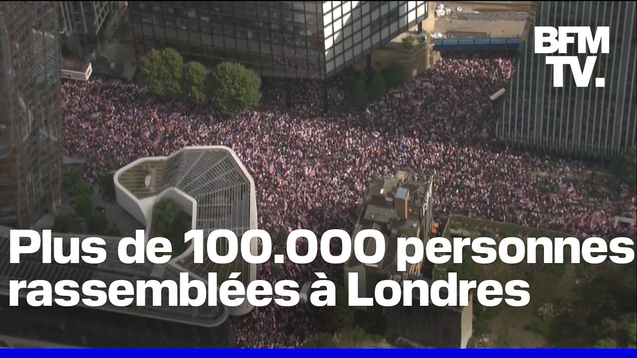 110.000 manifestants réunis à Londres à l'appel du militant d'extrême droite Tommy Robinson