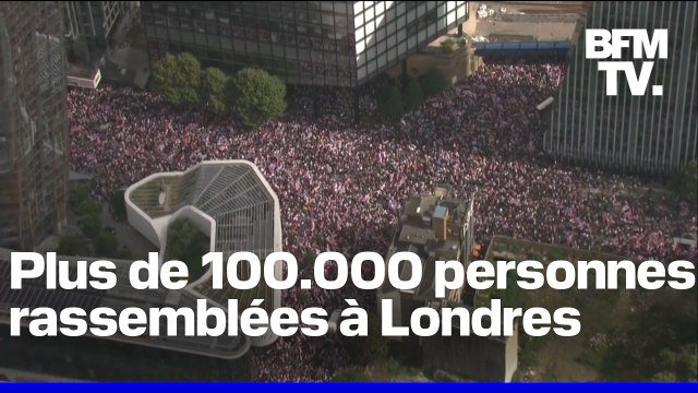 110.000 manifestants réunis à Londres à l'appel du militant d'extrême droite Tommy Robinson