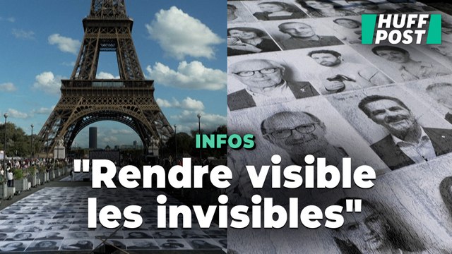 Face à la Tour Eiffel à Paris, une œuvre éphémère de JR pour une cause chère à Yannick Alléno