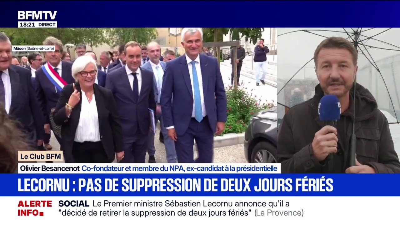 Pas de suppression de deux jours fériés: "Je pense que c'est l'occasion à gauche de réfléchir au grand défi démocratique", explique Olivier Bensancenot, (NPA)
