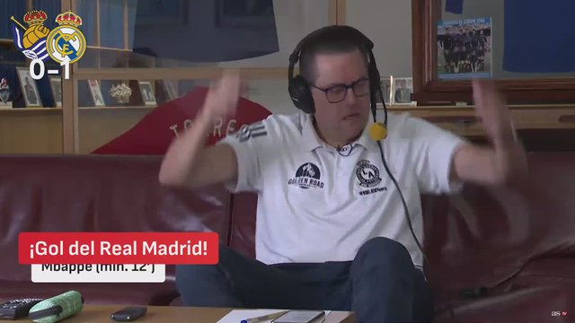 REACCIÓN DE TOMÁS RONCERO a los GOLES de la REAL SOCIEDAD 1 vs REAL MADRID 2